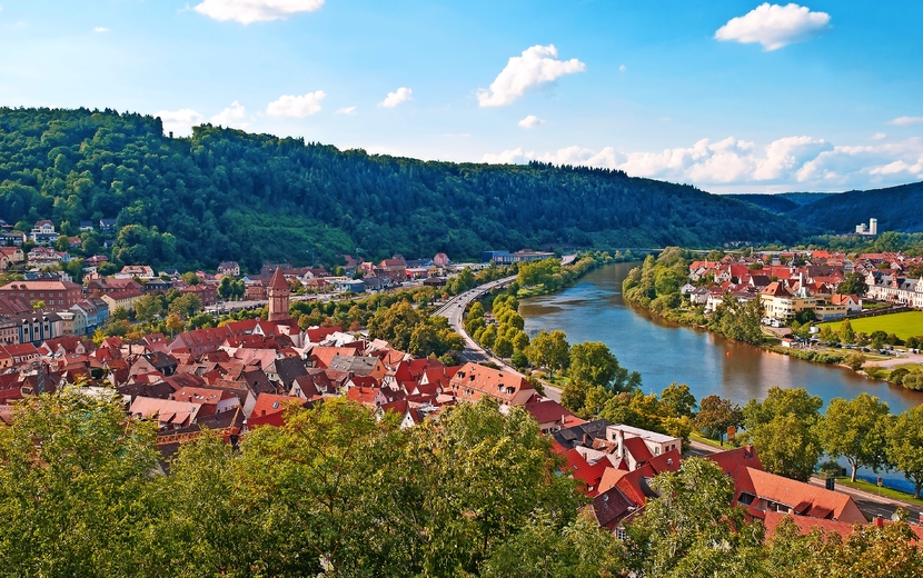 Blick auf die Altstadt von Wertheim am Main