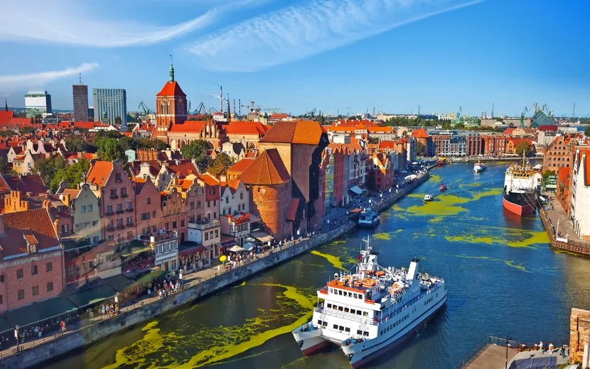 Altstadt in Danzig, Polen.