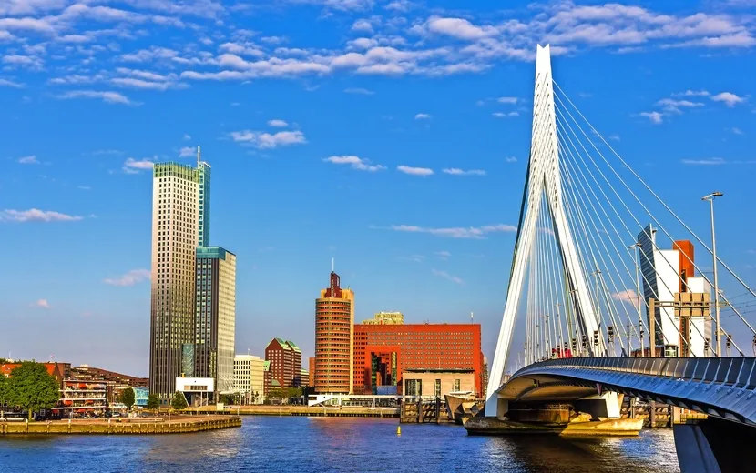 Erasmusbrücke in Rotterdam in den Niederlanden