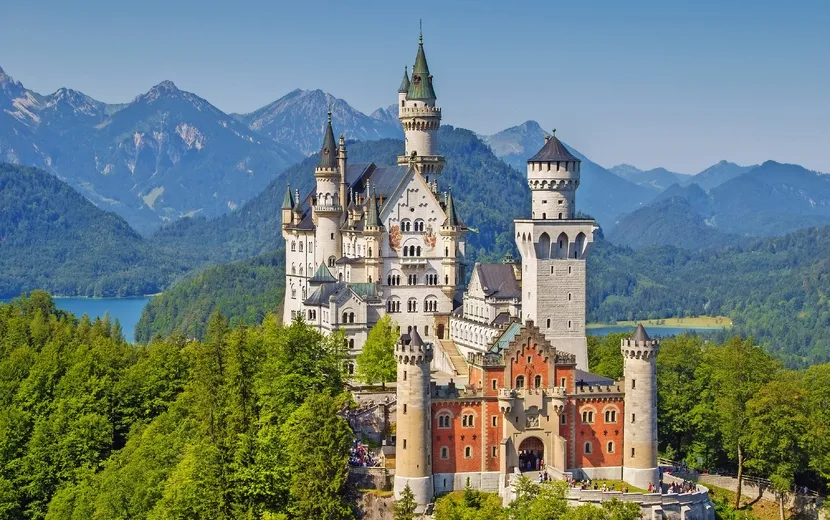 Schloss Neuschwanstein in Bayern, Deutschland