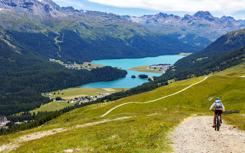 Sankt Moritz in der Schweiz