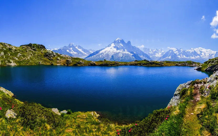 Mont Blanc und Lac Blanc