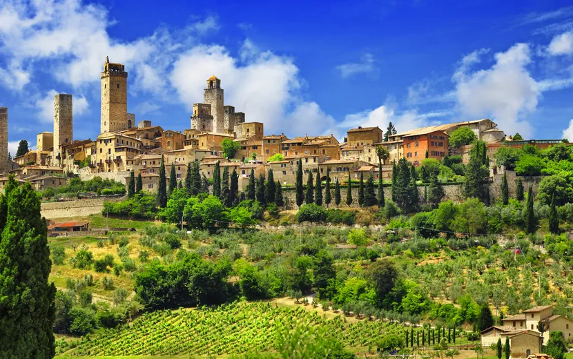 San Gimignano - eine italienische Hügelstadt in der Toskana