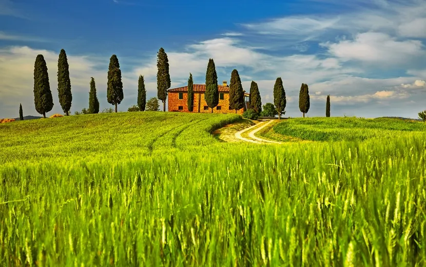 Val d'Orcia in der Toskana