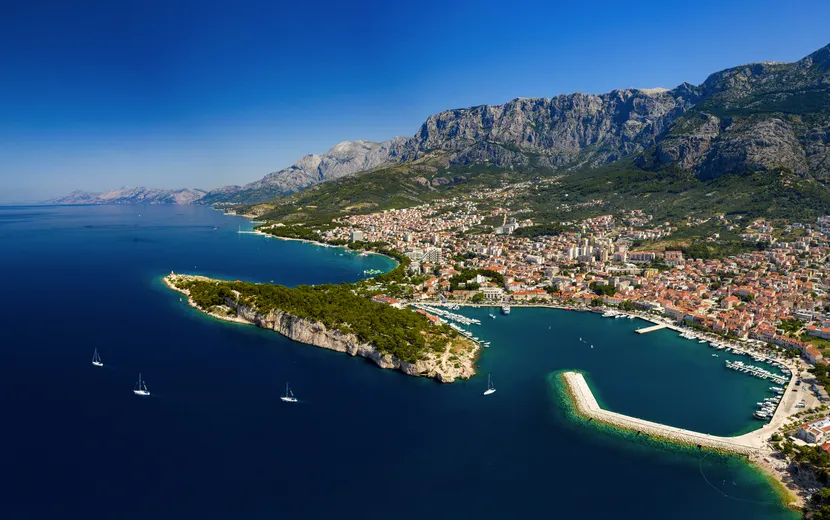 Luftaufnahme von Makarska