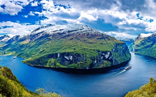 Geiranger Fjord,Norwegen.