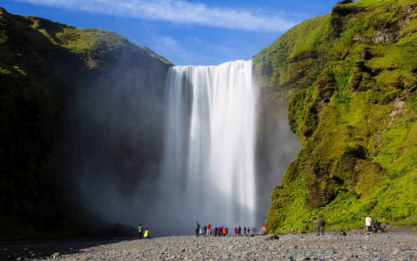 Skógafoss-Wasserfall auf Island