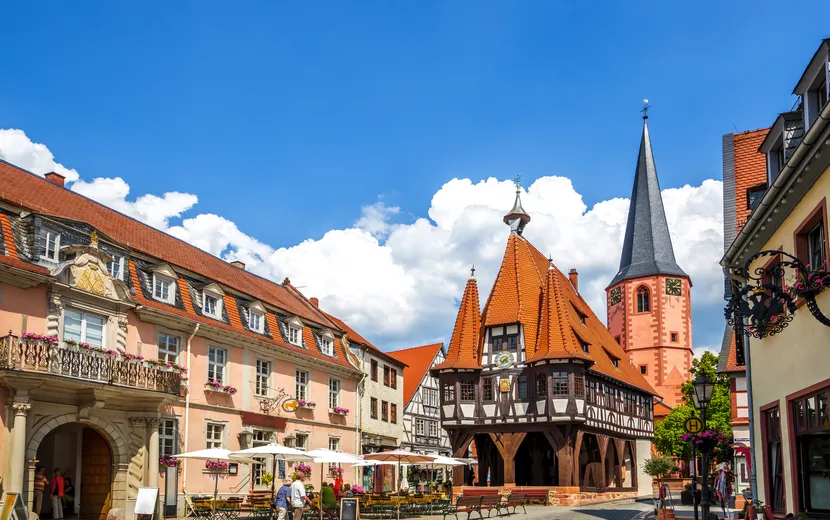 Rathaus von Michelstadt im südhessischen Odenwaldkreis, Deustchland