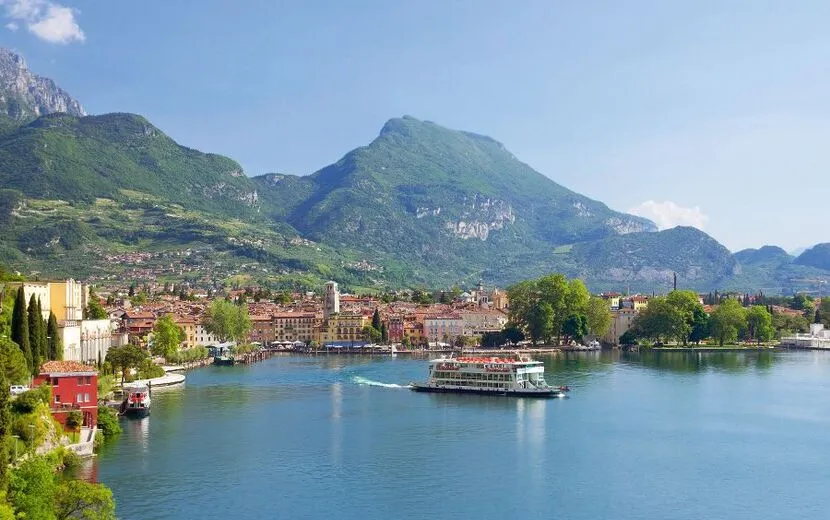 Riva del Garda in der Provinz Trentino am Gardasee, Italien