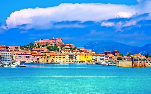 Portoferraio auf der Insel Elba, Italien