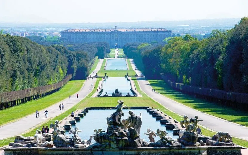 Gärten des kaiserlichen Palastes in Caserta