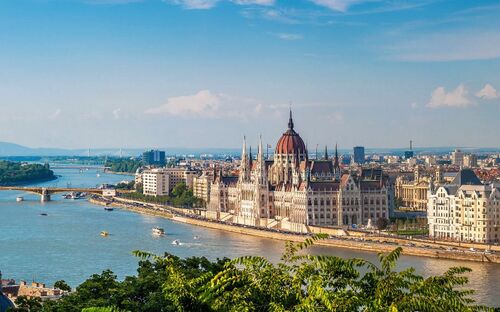 Panorama von Budapest in Ungarn