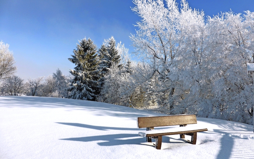 Schneelandschaft Altenberg in Erzgebirge