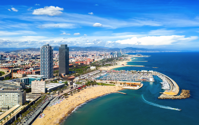 Barcelonas Küste