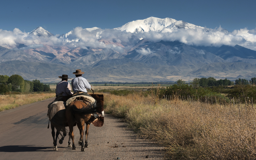 Argentinische Gauchos unterwegs