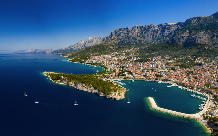 Luftaufnahme von Makarska