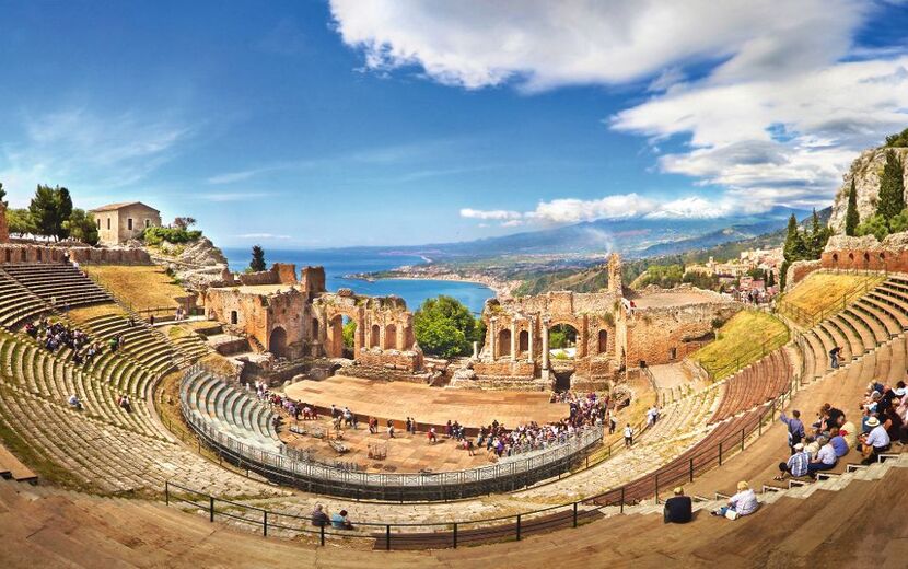 Griechisches Theater in Taormina, Sizilien