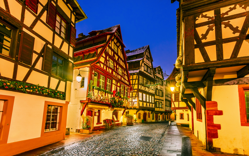 Weihnachtsmarkt in Straßburg im Elsass