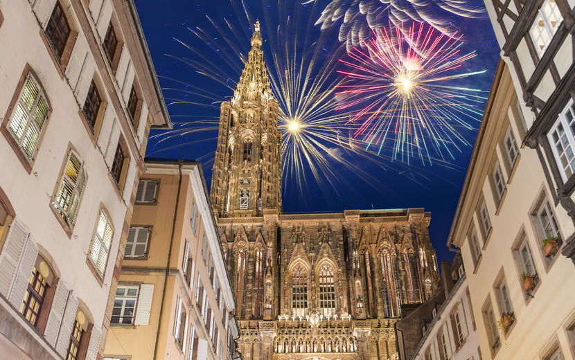 Feuerwerk, Notre Dame de Strasbourg