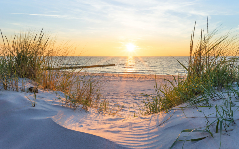 Sonnenuntergang auf der Insel Hiddensee