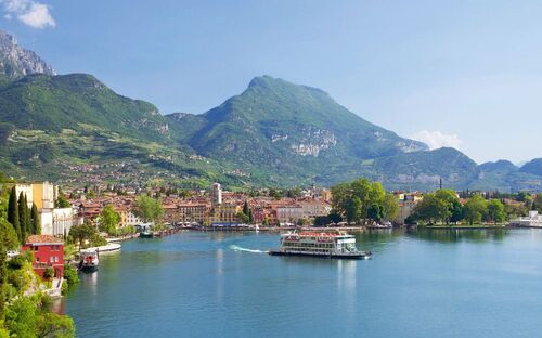 Riva del Garda in der Provinz Trentino am Gardasee, Italien