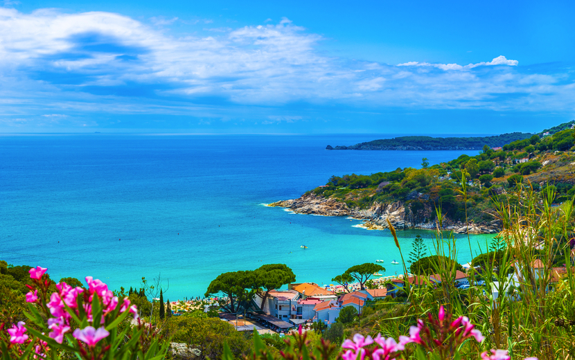 Küste nahe Portoferraio auf der Insel Elba, Italien