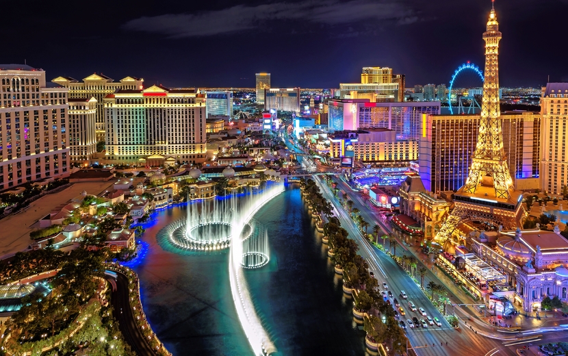 Las Vegas Streifen, Luftaufnahme