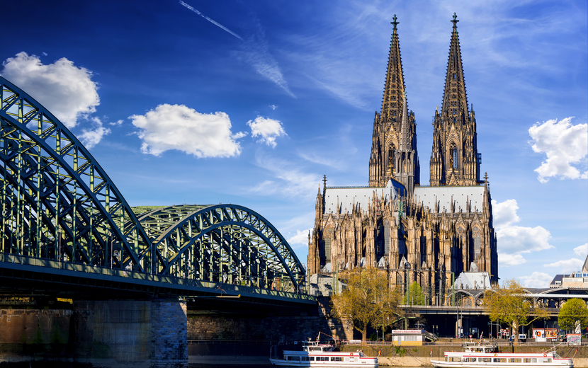 Hohenzollernbrücke und Kölner Dom