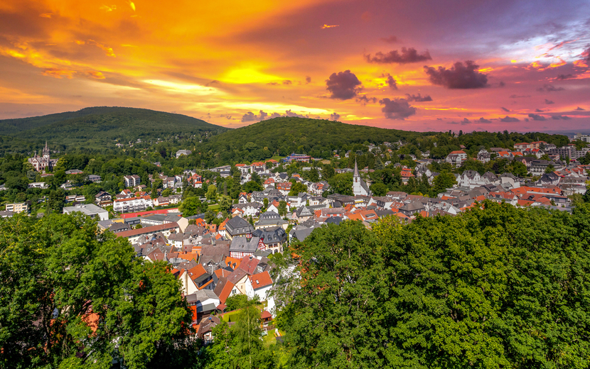 Blick über Königstein im Taunus