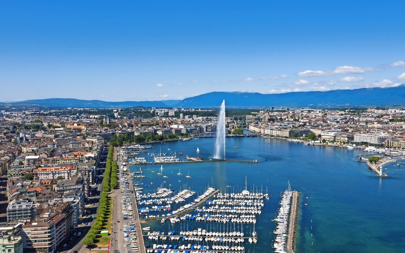 Luftaufnahme von Genf