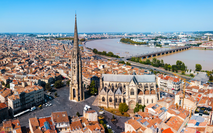 Panoramablick über Bordeaux, Frankreich