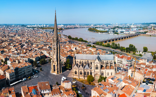 Panoramablick über Bordeaux, Frankreich