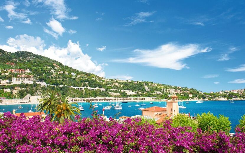 Villefranche-sur-Mer an der Côte d'Azur