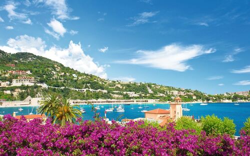 Villefranche-sur-Mer an der Côte d'Azur