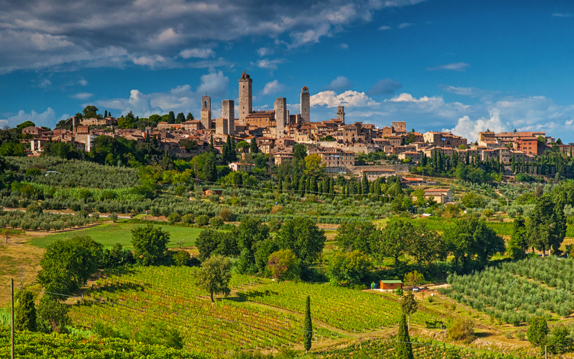 mittelalterliche Stadt San Gimignano in der Toskana