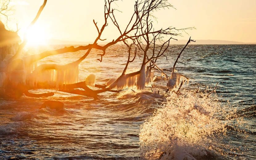 Ostsee bei Rügen im Winter