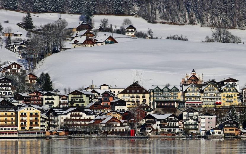 winterliches St. Wolfgang am Wolfgangsee im Salzkammergut