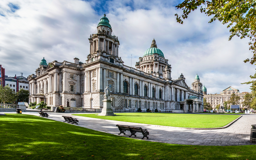 Rathaus von Belfast in Nordirland, Vereinigtes Königreich